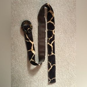 Animal printed belt